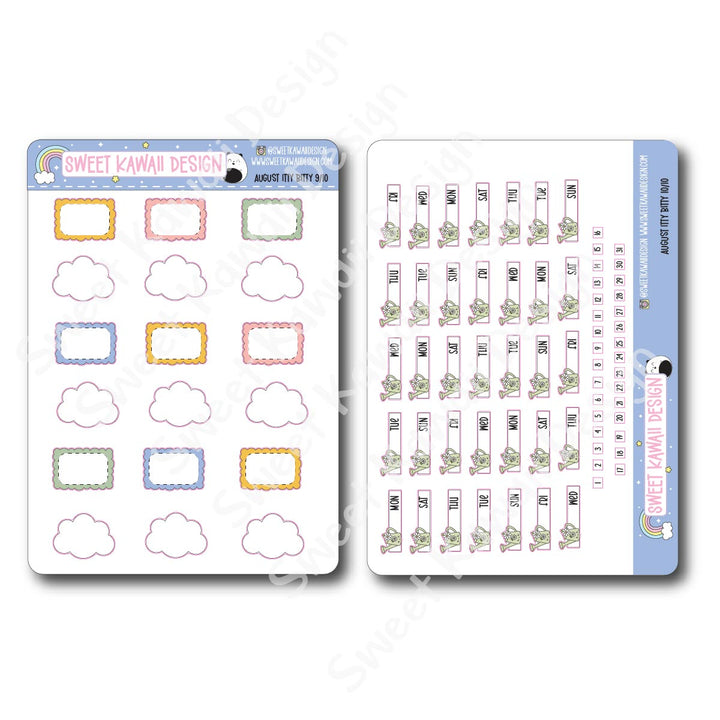 ITTY BITTY August 2025 Planner Bundle
