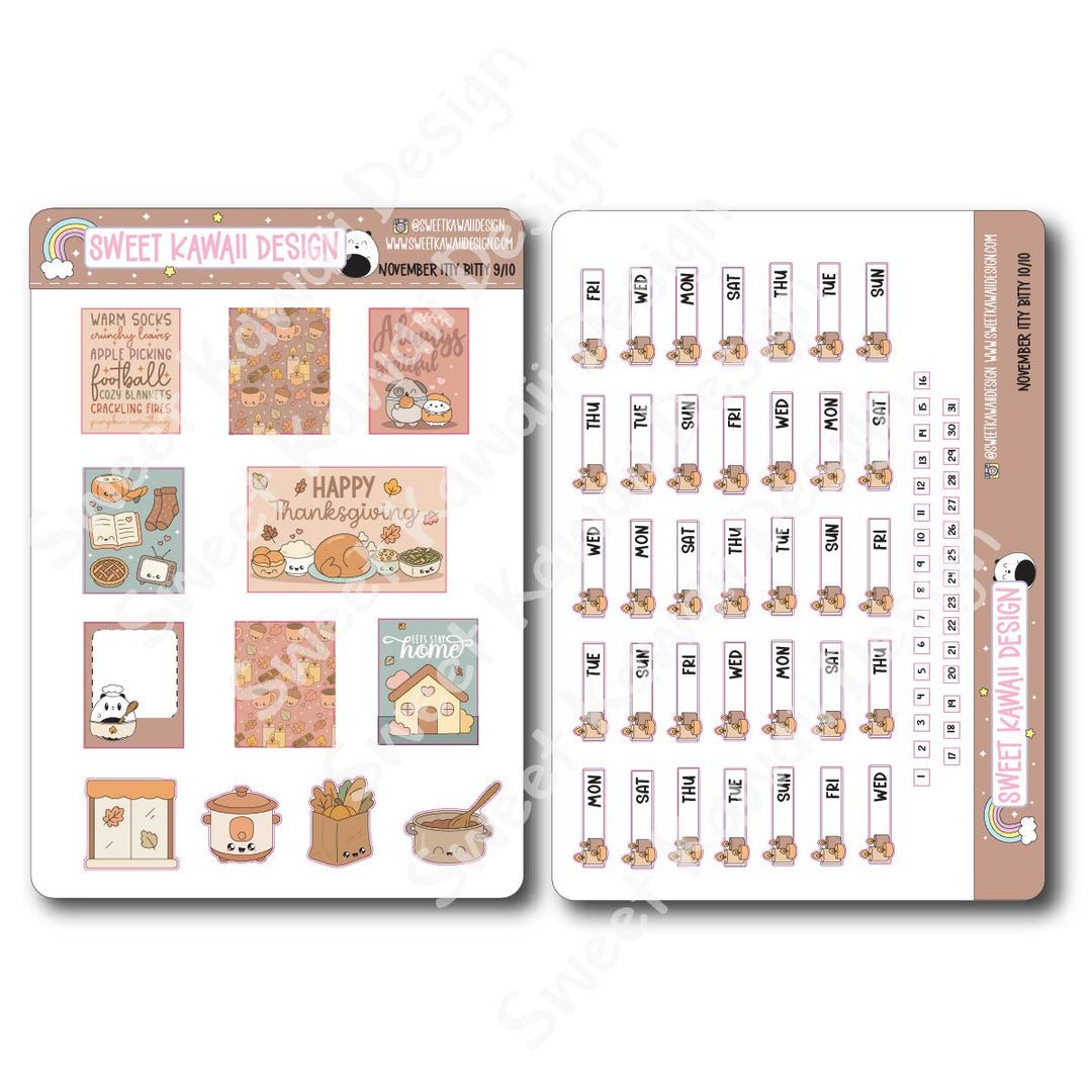 ITTY BITTY November 2025 Planner Bundle