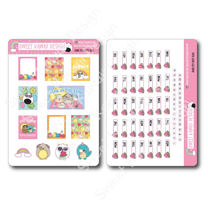 ITTY BITTY June 2025 Planner Bundle