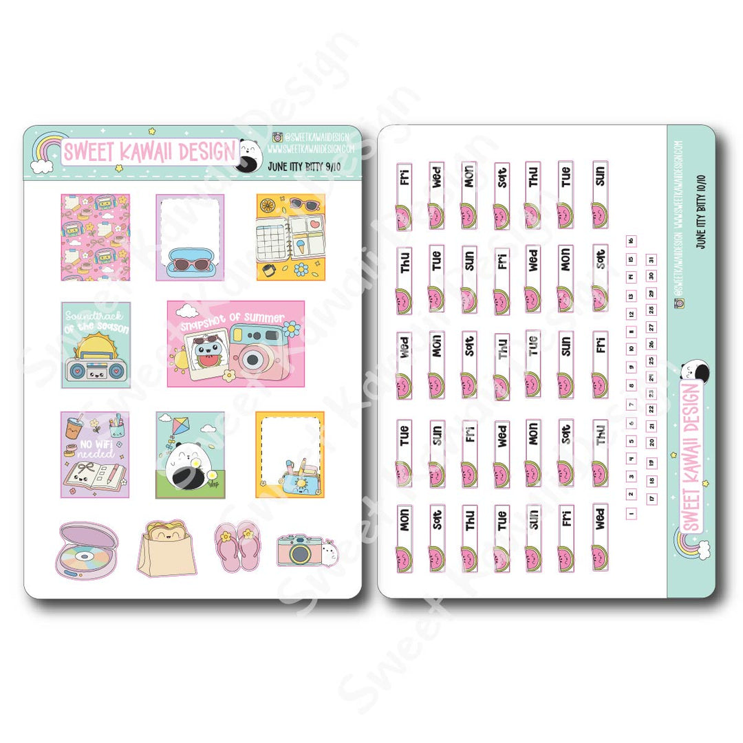 ITTY BITTY June 2026 Planner Bundle
