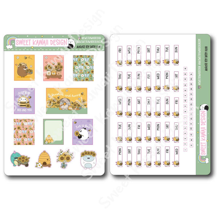 ITTY BITTY August 2026 Planner Bundle