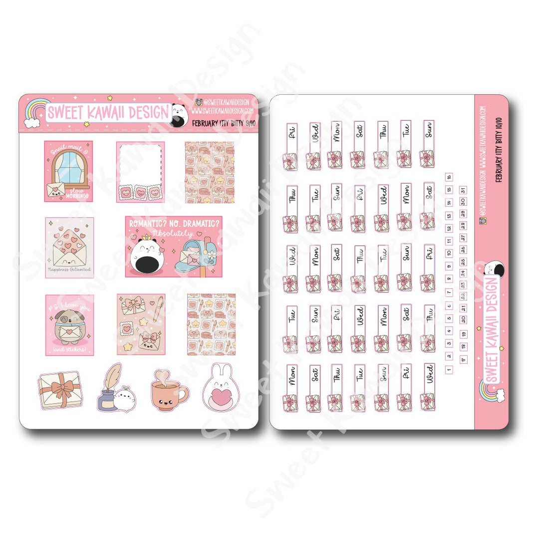 ITTY BITTY February 2026 Planner Bundle