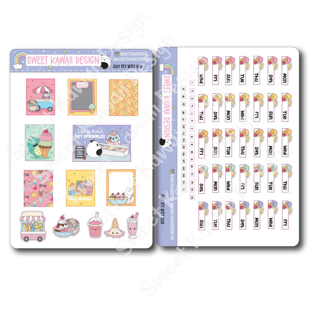 ITTY BITTY July 2026 Planner Bundle