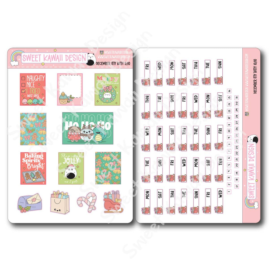ITTY BITTY December 2025 Planner Bundle