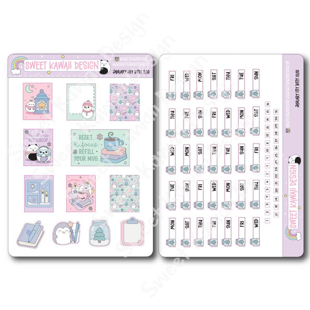 ITTY BITTY January 2026 Planner Bundle