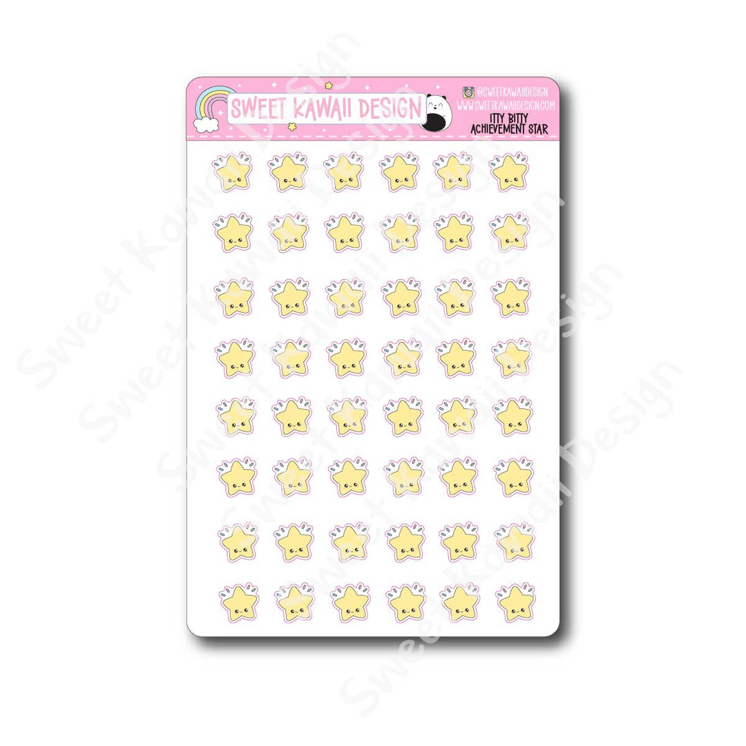 Kawaii Achievement Star Stickers