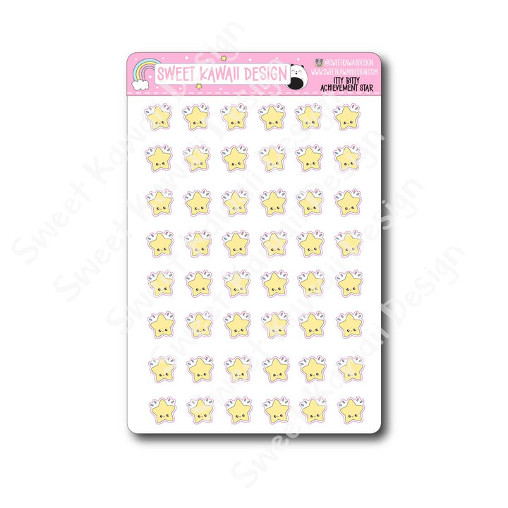 Kawaii Achievement Star Stickers