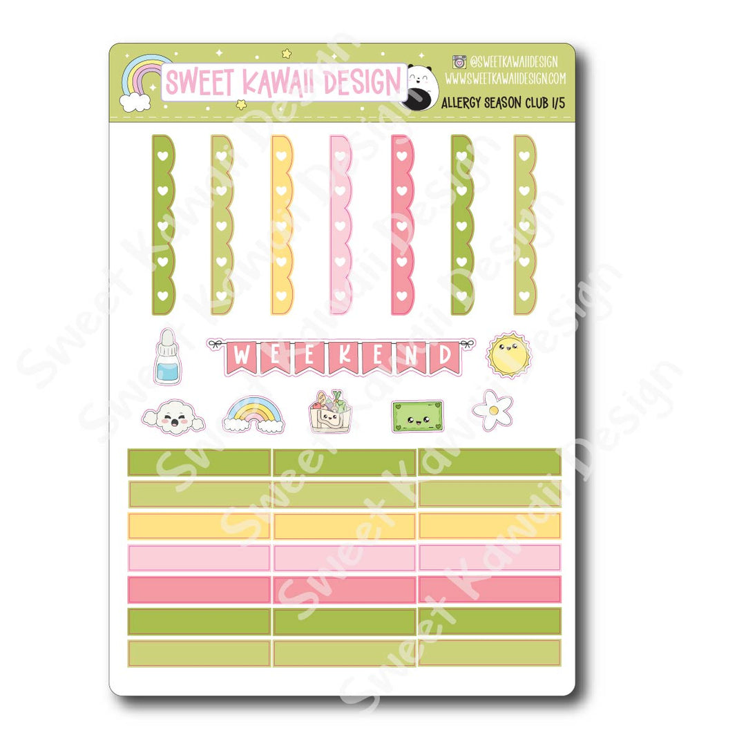 Weekly Kit - Allergy Season Club - SIZE OPTIONS AVAILABLE