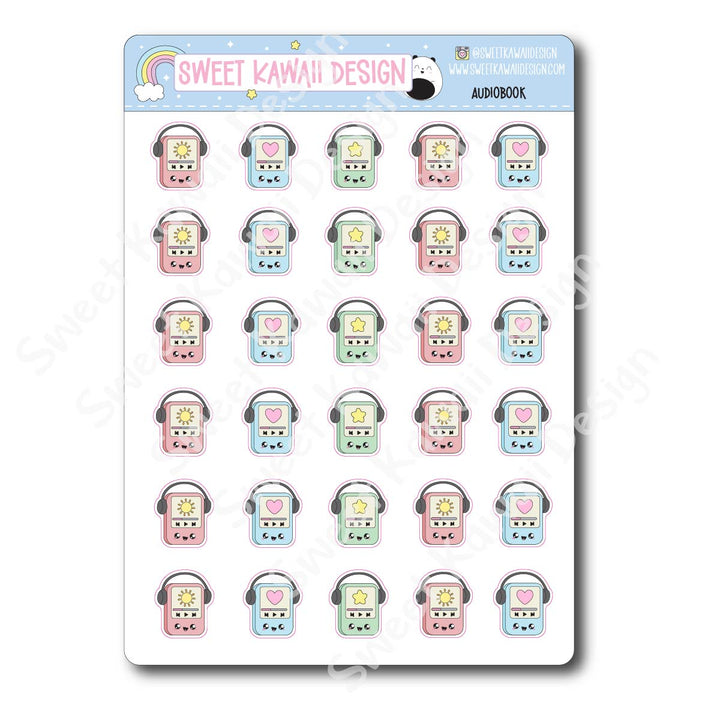 Kawaii Audiobook Stickers