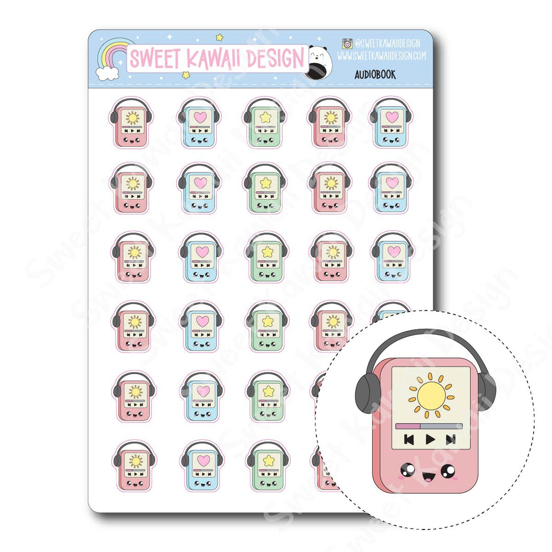 Kawaii Audiobook Stickers
