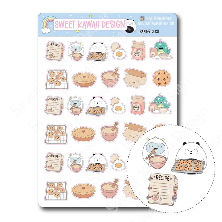 Kawaii Baking Deco Stickers