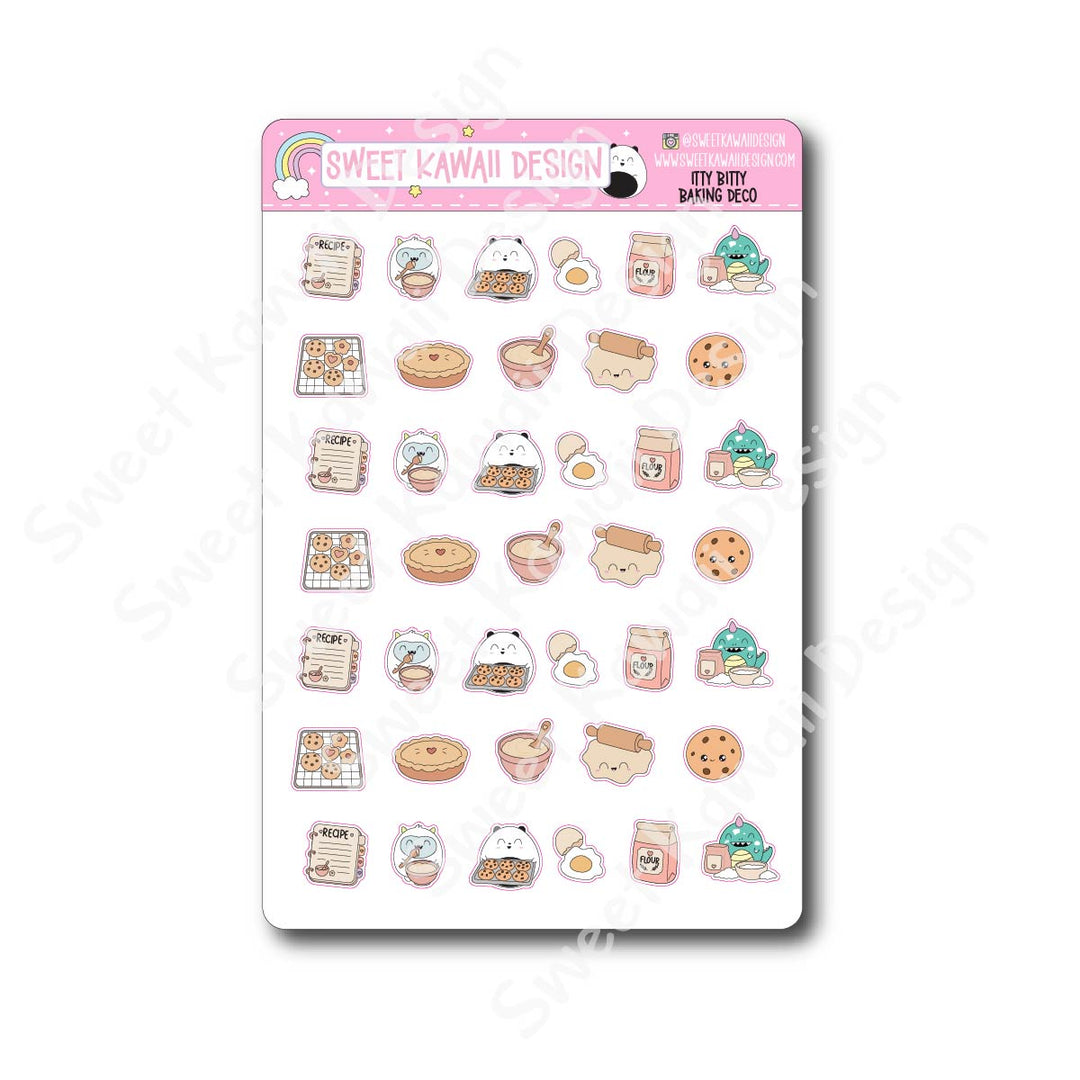 Kawaii Baking Deco Stickers