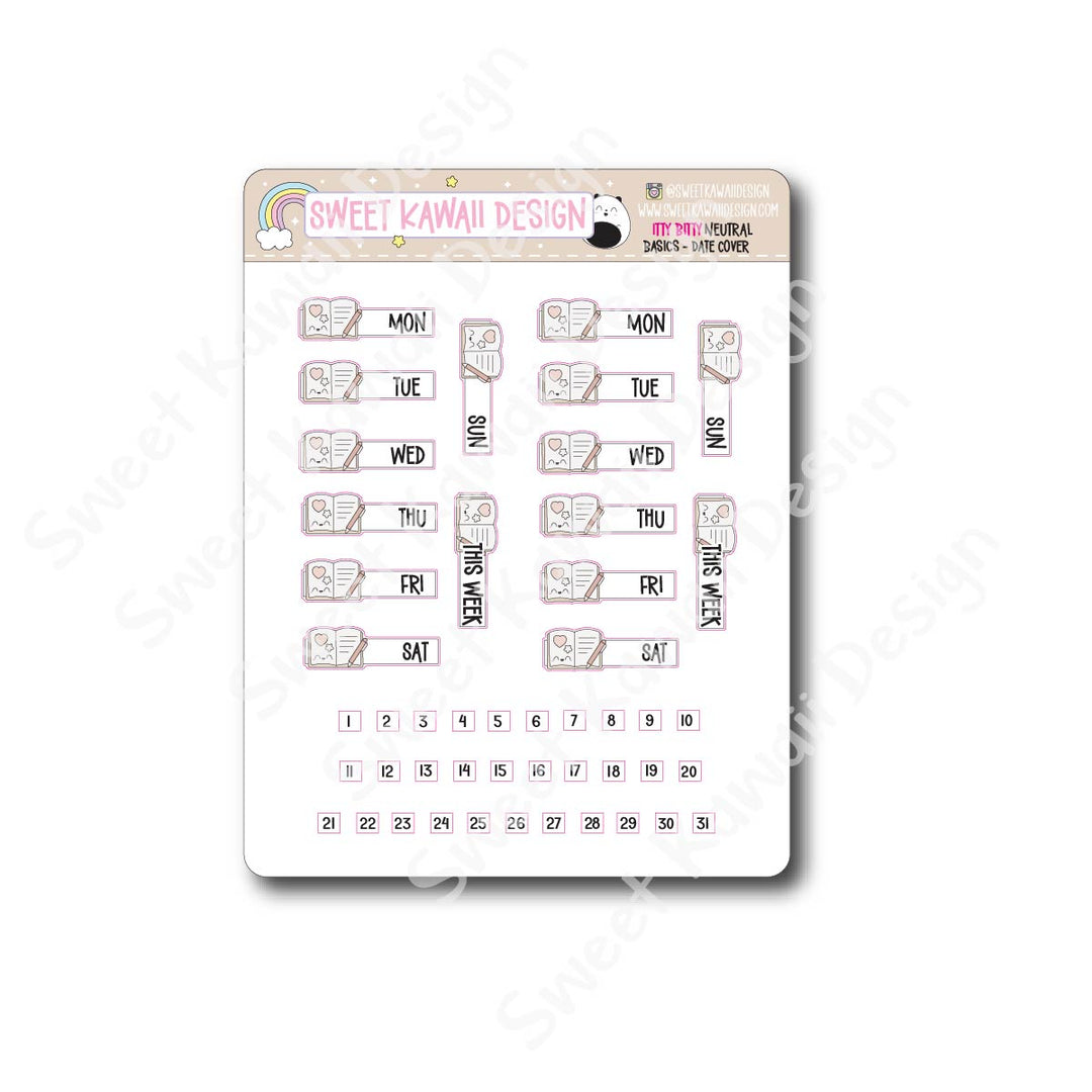 Basics - NEUTRAL Functional Stickers - Size options available