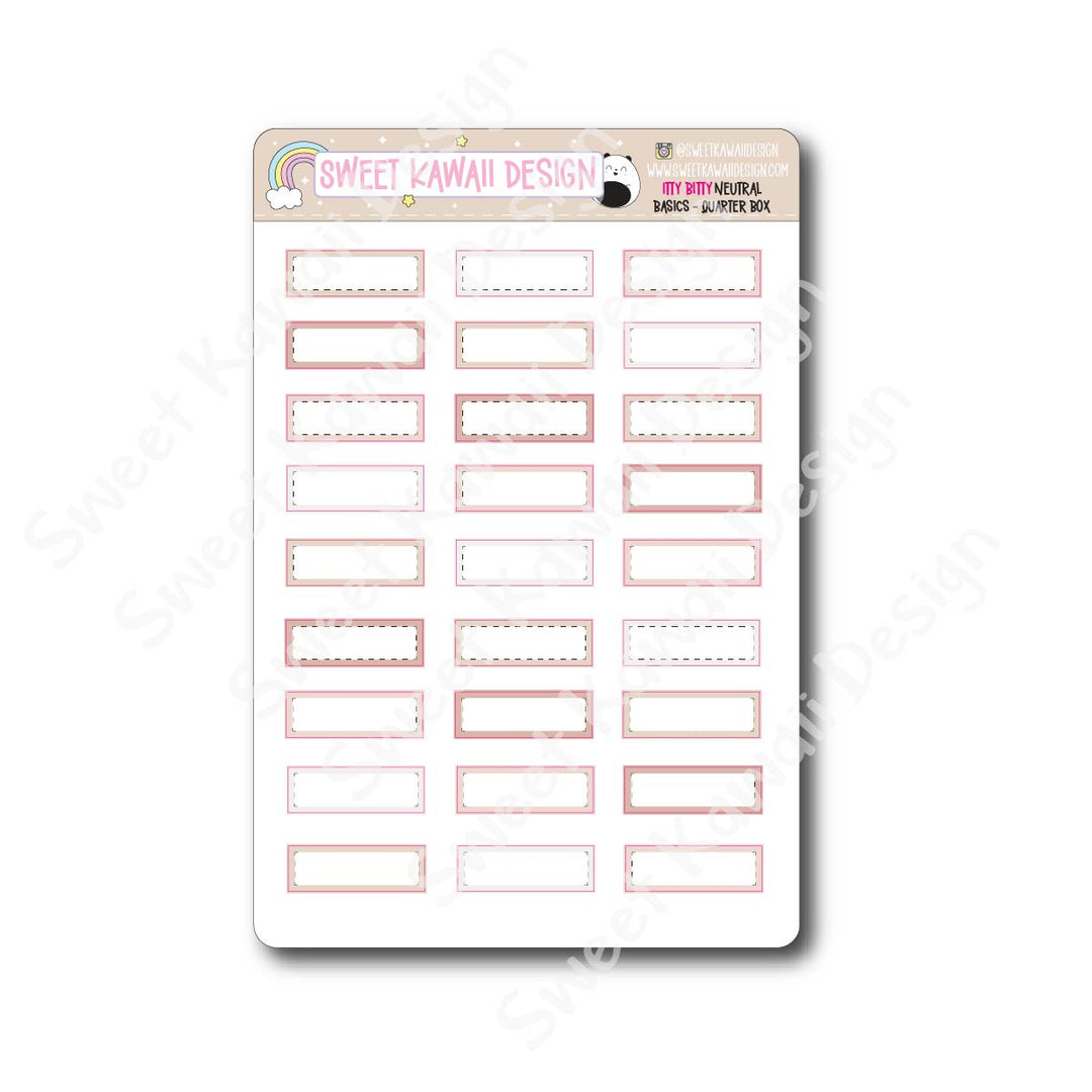 Basics - NEUTRAL Functional Stickers - Size options available