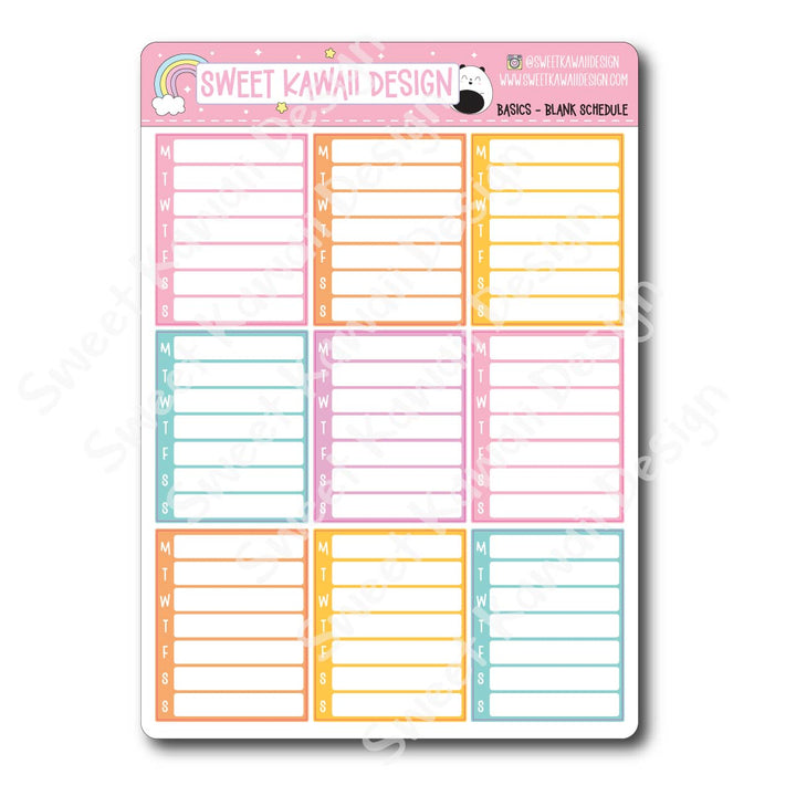 Basics - PASTEL Functional Stickers - Size options available
