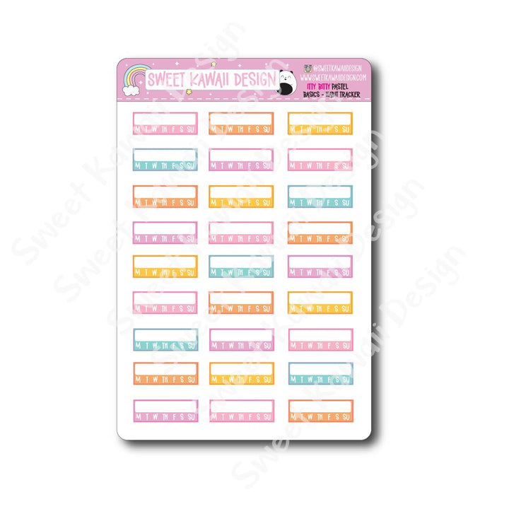 Basics - PASTEL Functional Stickers - Size options available