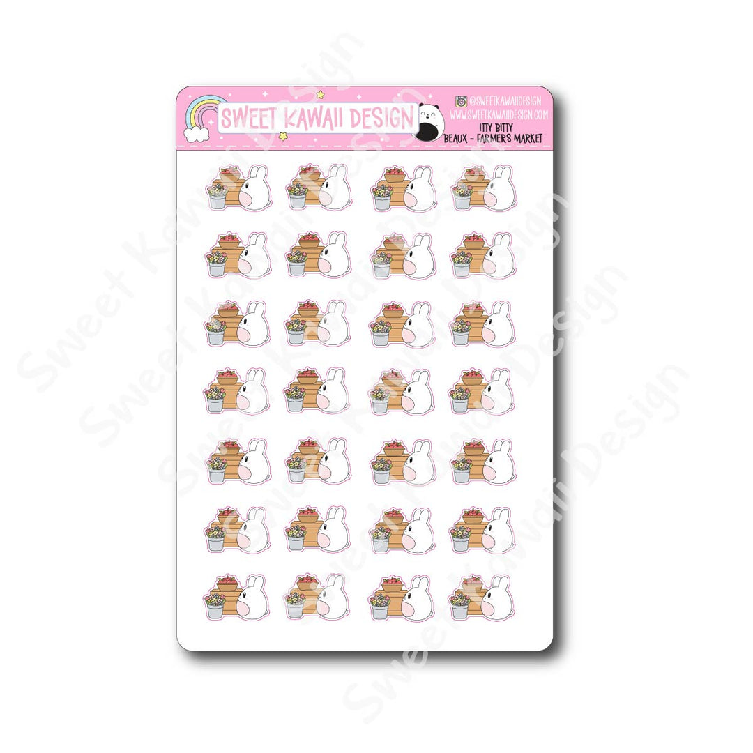 Kawaii Beaux Stickers - Farmer's Market