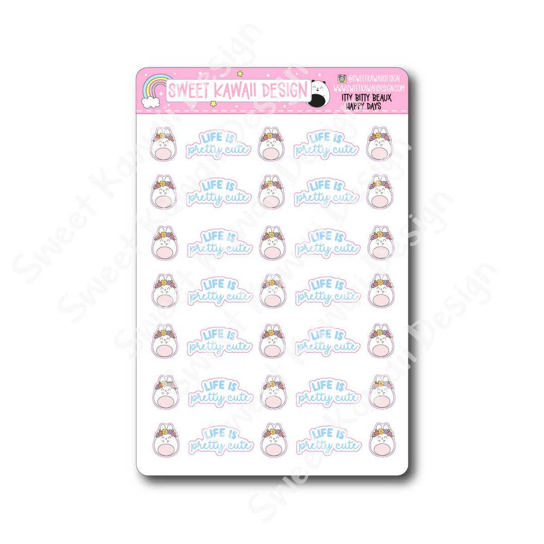 Kawaii Beaux Stickers - Happy Days