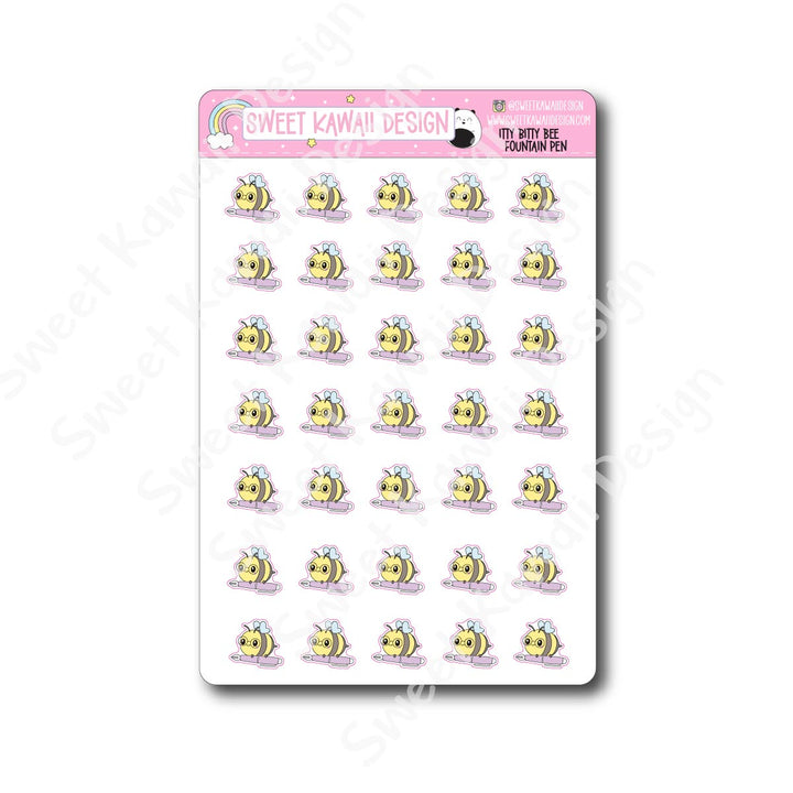 Kawaii Bee Stickers - Fountain Pen