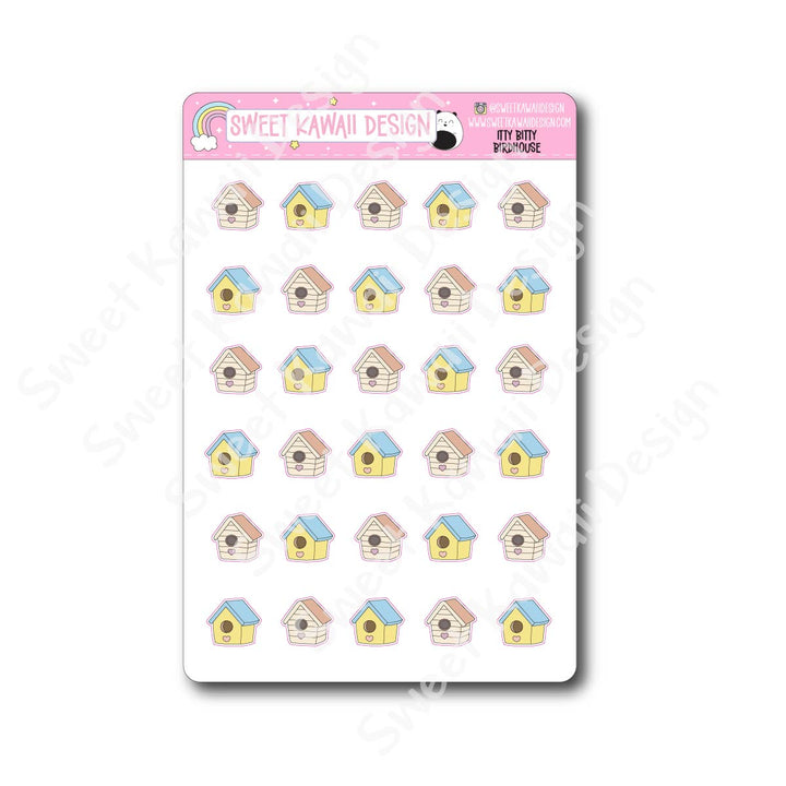 Kawaii Birdhouse Stickers