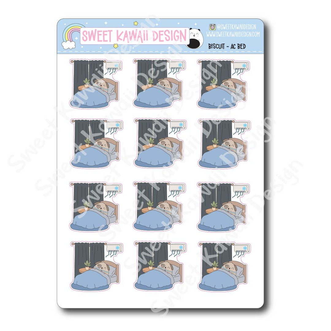 Kawaii Biscuit Stickers - Ac/Bed