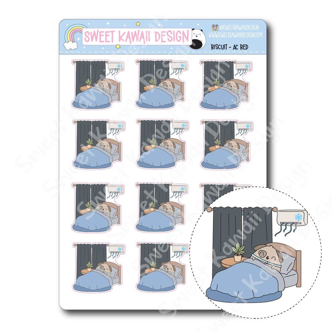 Kawaii Biscuit Stickers - Ac/Bed