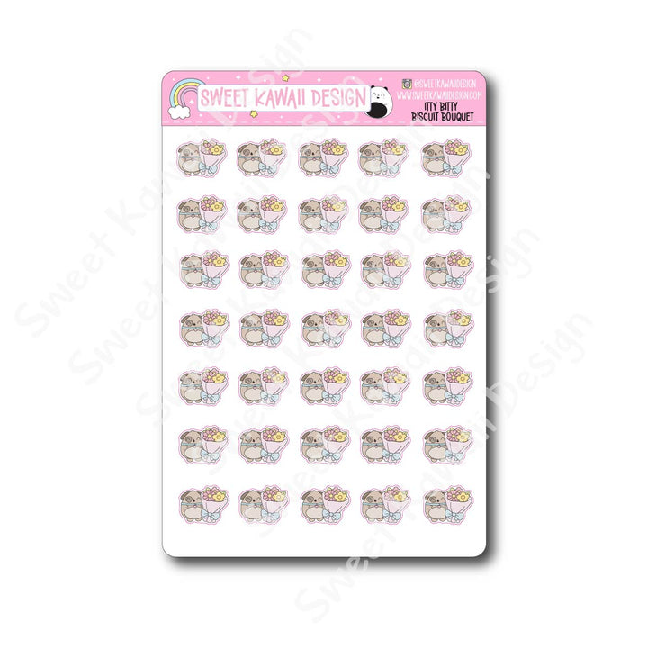 Kawaii Biscuit Stickers - Bouquet