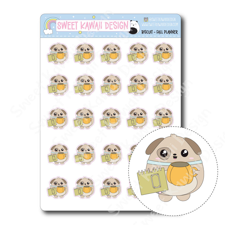 Kawaii Biscuit Stickers - Fall Planner