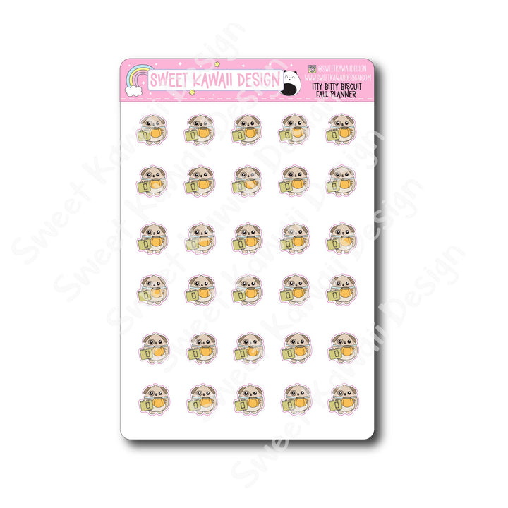 Kawaii Biscuit Stickers - Fall Planner