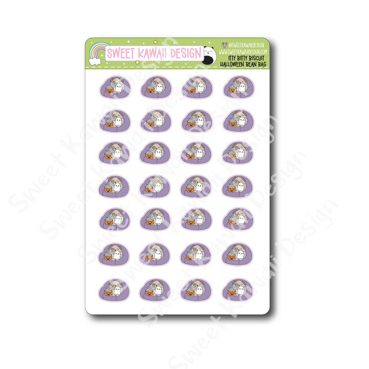 Kawaii Biscuit Stickers - Halloween Bean Bag