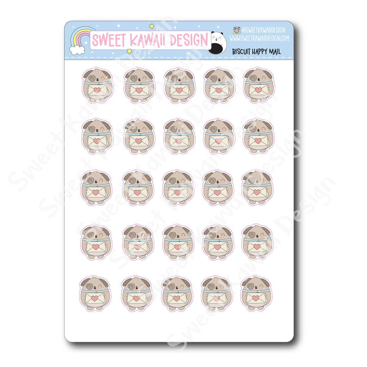 Kawaii Biscuit Stickers - Happy Mail