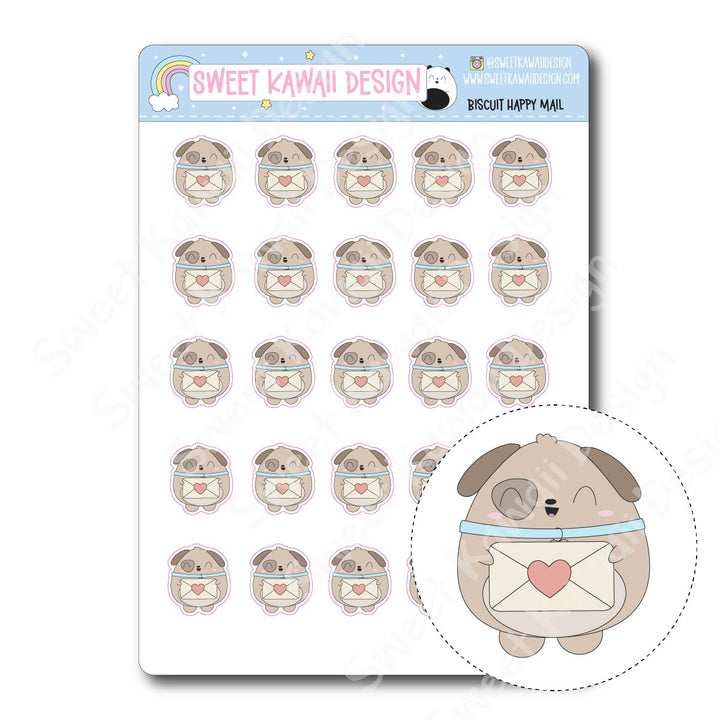 Kawaii Biscuit Stickers - Happy Mail