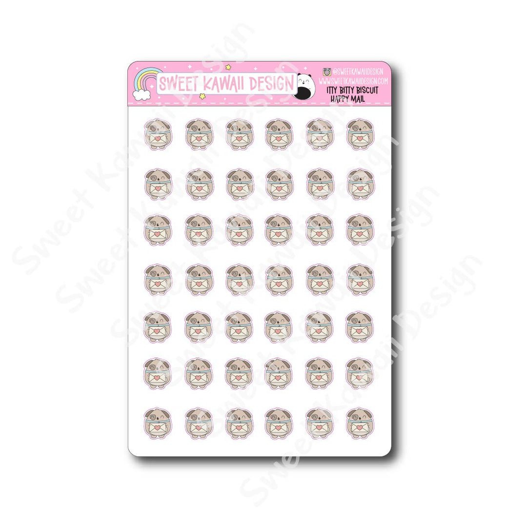 Kawaii Biscuit Stickers - Happy Mail