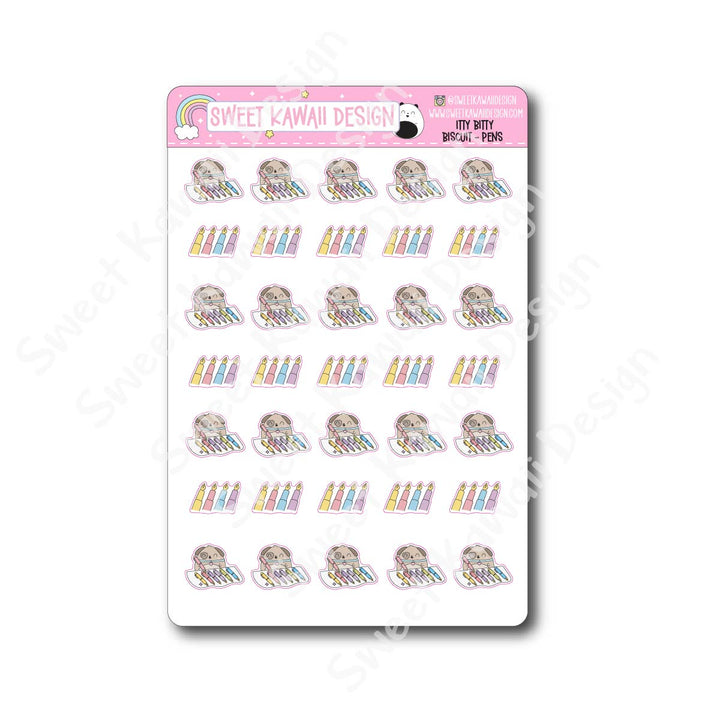 Kawaii Biscuit Stickers - Pens