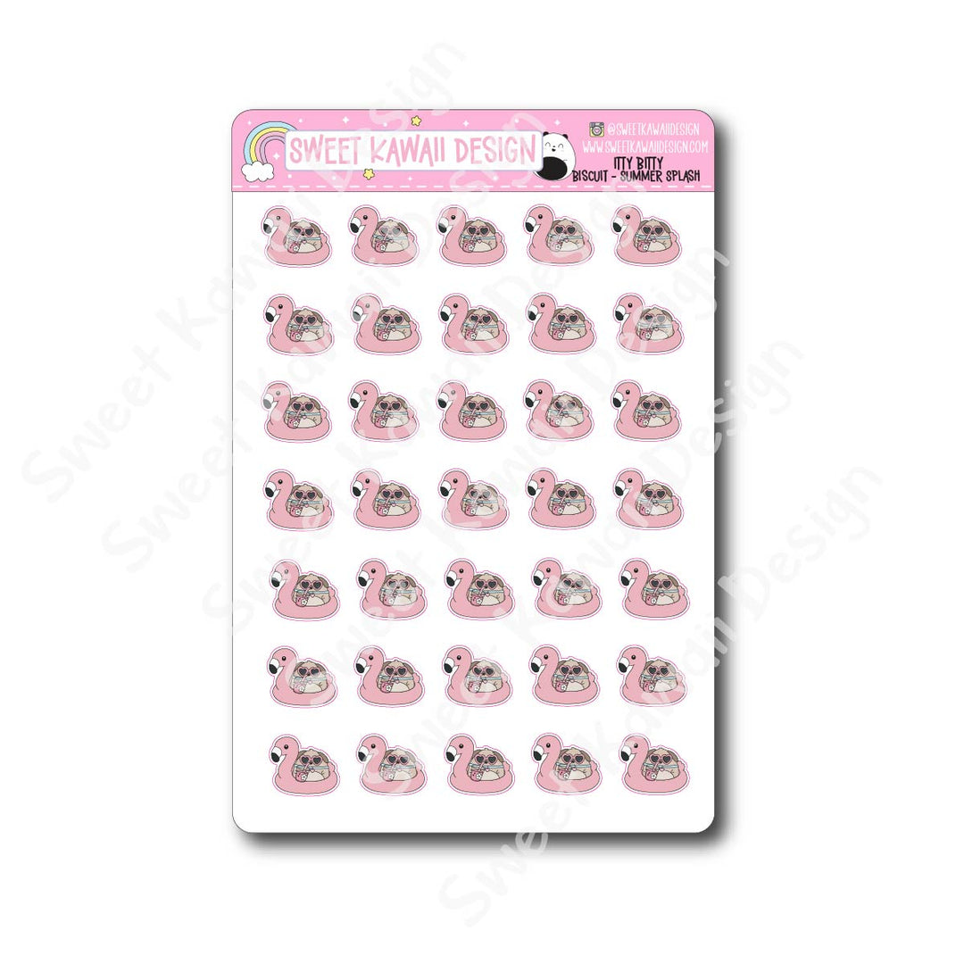 Kawaii Biscuit Stickers - Summer Splash