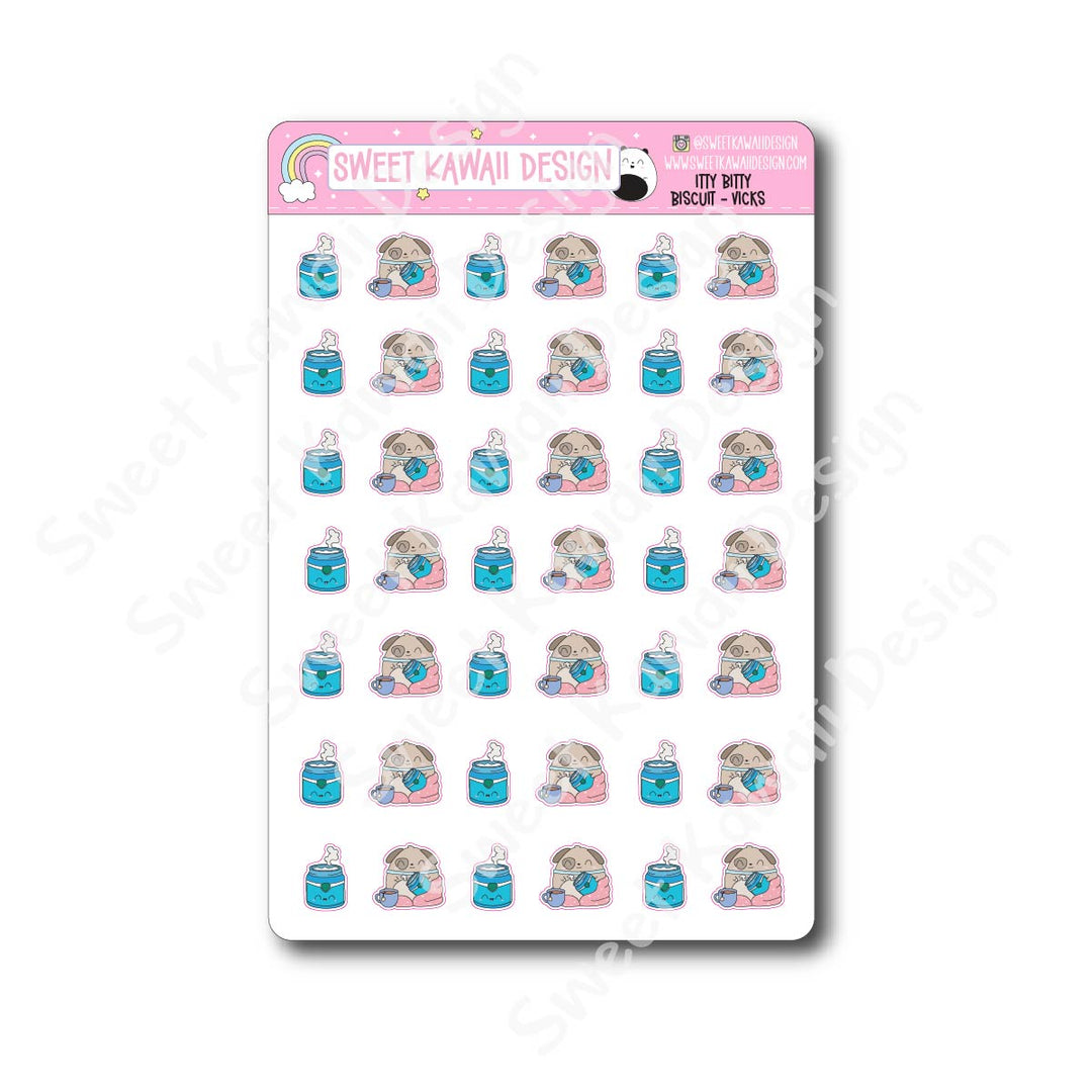 Kawaii Biscuit Stickers - Vicks