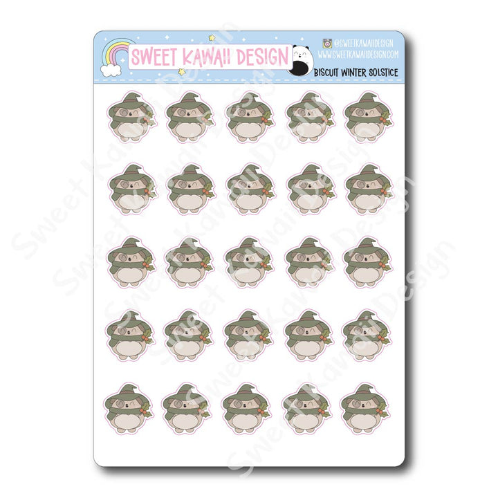 Kawaii Biscuit Stickers - Winter Solstice
