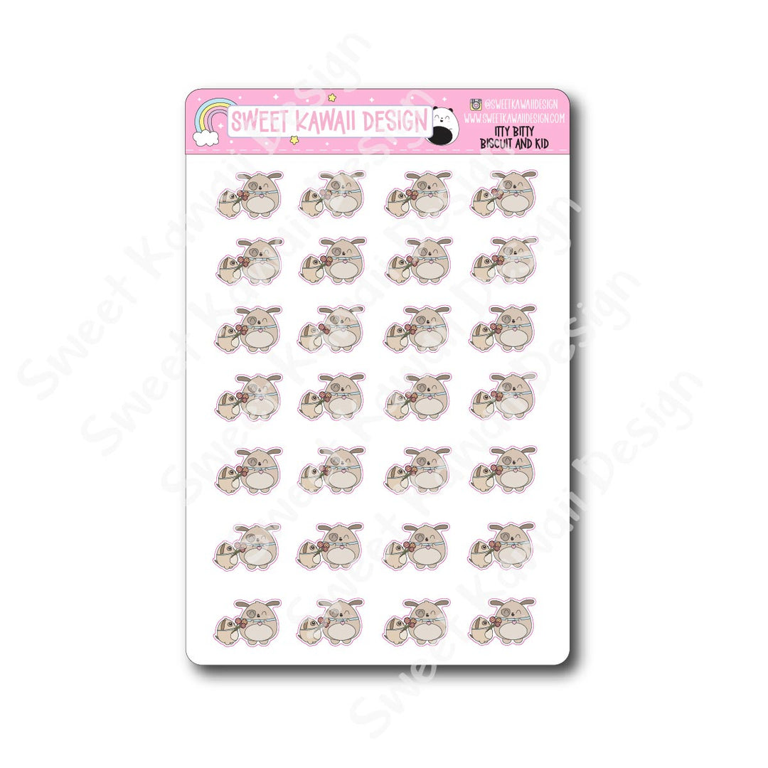 Kawaii Biscuit and Kid Stickers