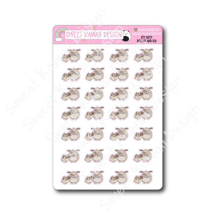 Kawaii Biscuit and Kid Stickers
