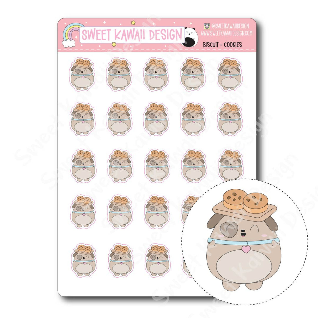 Kawaii Biscuit Stickers - Cookies