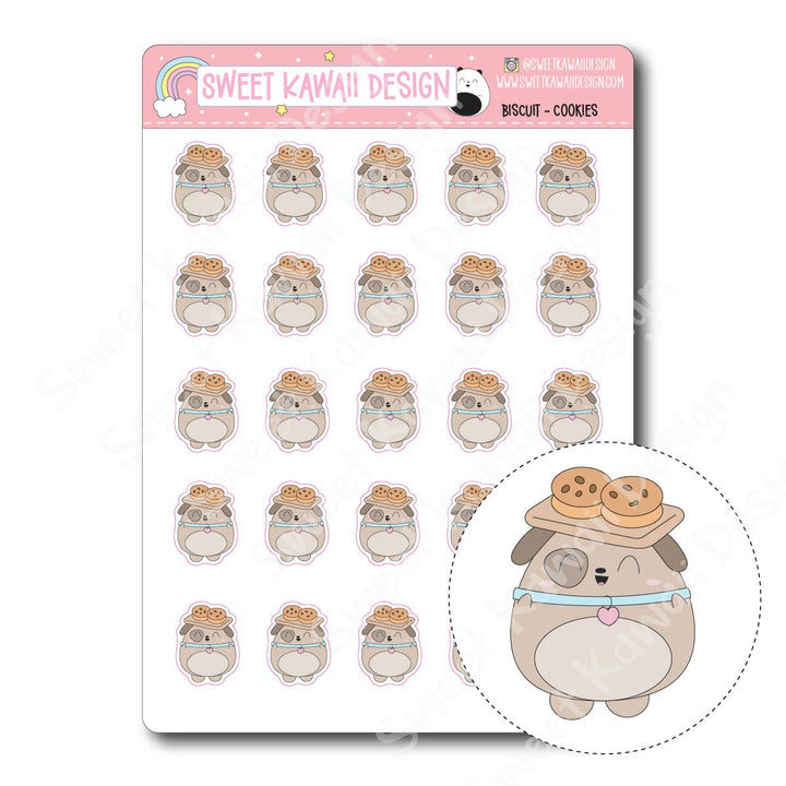 Kawaii Biscuit Stickers - Cookies