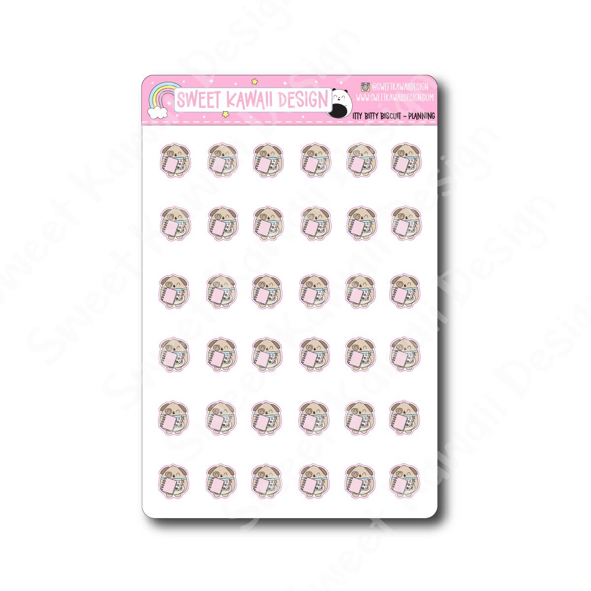 Kawaii Biscuit Stickers - Planning