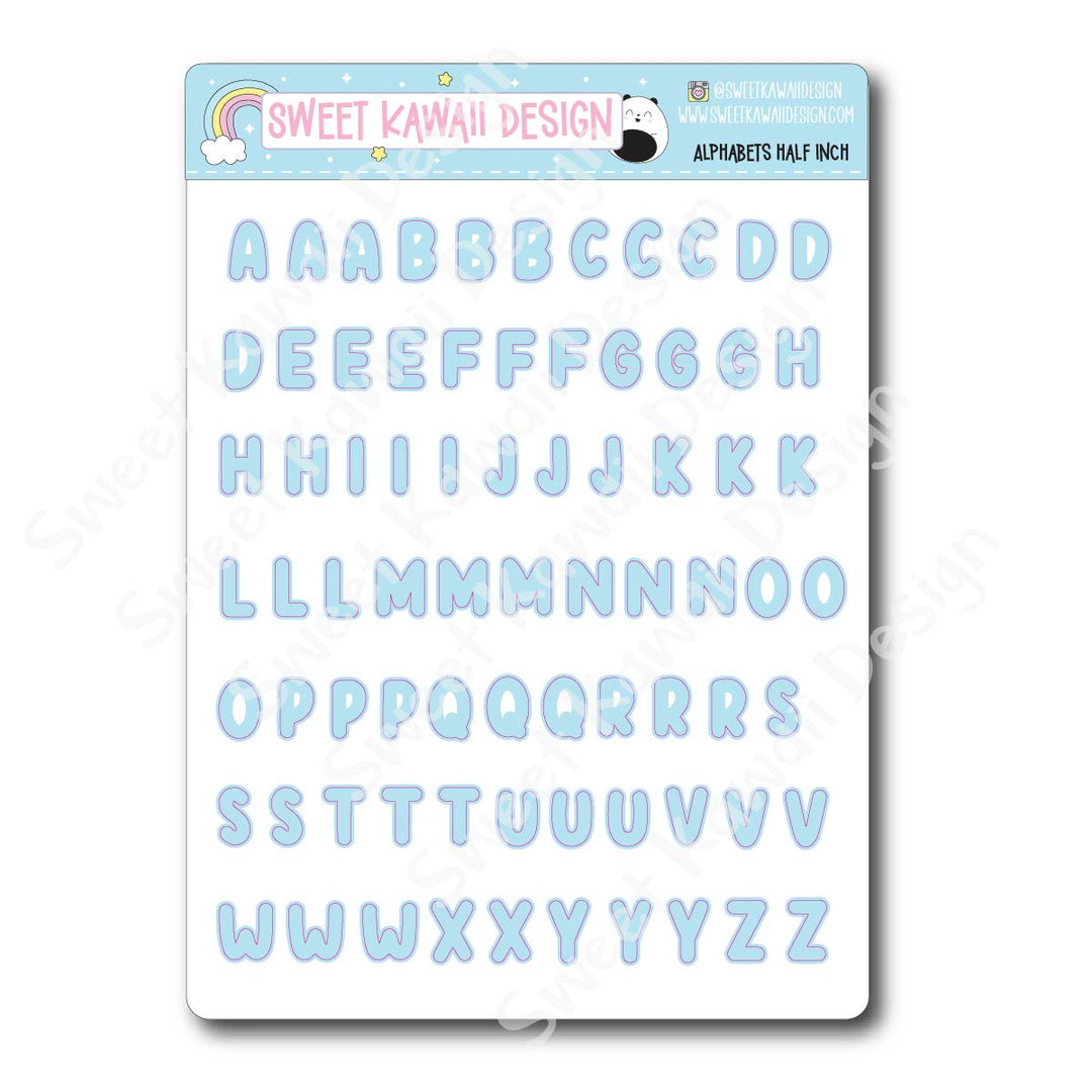Alphabet Stickers - Bubble Letters