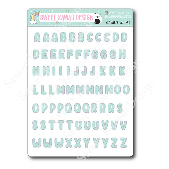 Alphabet Stickers - Bubble Letters