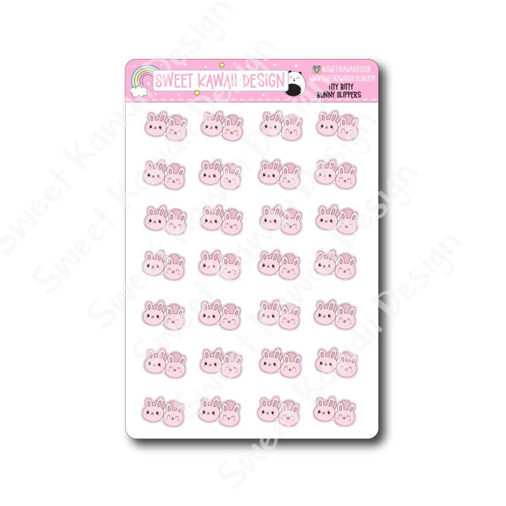 Kawaii Bunny Slipper Stickers