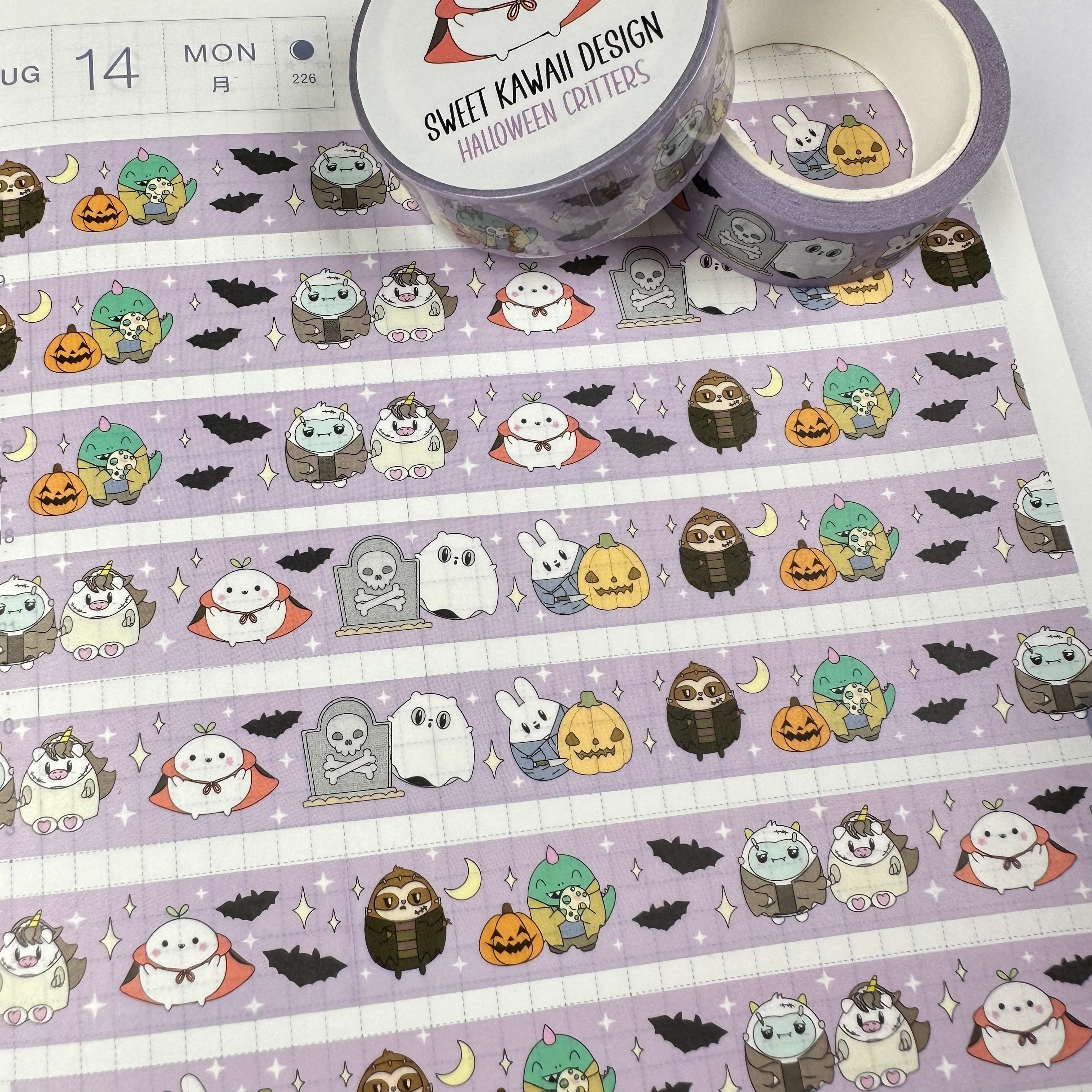 Kawaii Halloween Critters Washi Tape 15mm x 10m