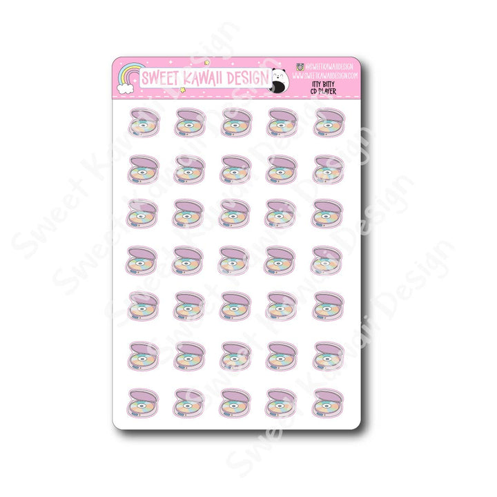 Kawaii CD Player Stickers