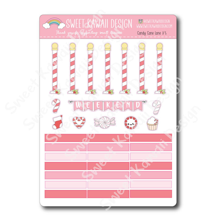 Weekly Kit  - Candy Cane Lane - SIZE OPTIONS AVAILABLE