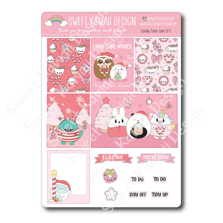 Weekly Kit  - Candy Cane Lane - SIZE OPTIONS AVAILABLE