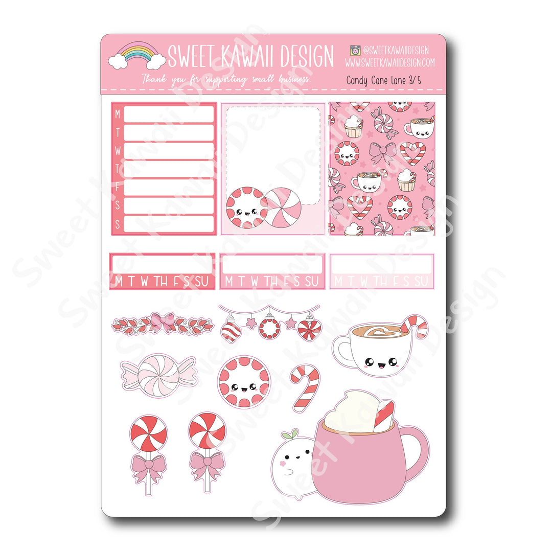 Weekly Kit  - Candy Cane Lane - SIZE OPTIONS AVAILABLE